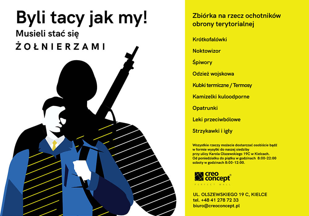 Zbiórka na rzecz ochotników obrony terytorialnej Zbiórka na rzecz ochotników obrony terytorialnej